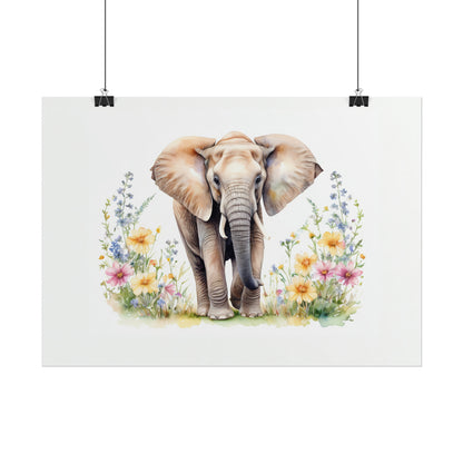 Elephant in Wildflowers