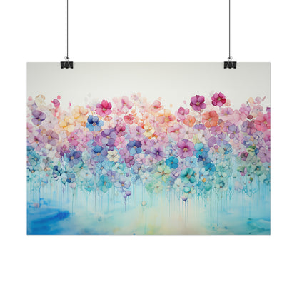 Alcohol Ink Wall of Flowers