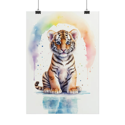 Tiger Cub with Rainbow