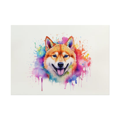 Rainbow Shiba Inu