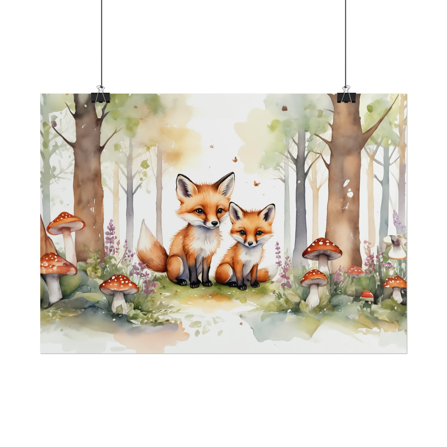 Woodland Fox Family