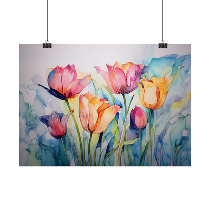 Alcohol Ink Tulips