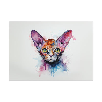 Rainbow Devon Rex Cat