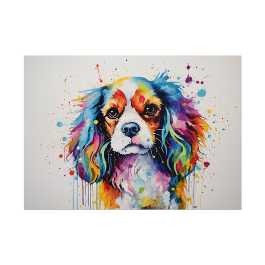 Rainbow Cavalier King Charles Spaniel