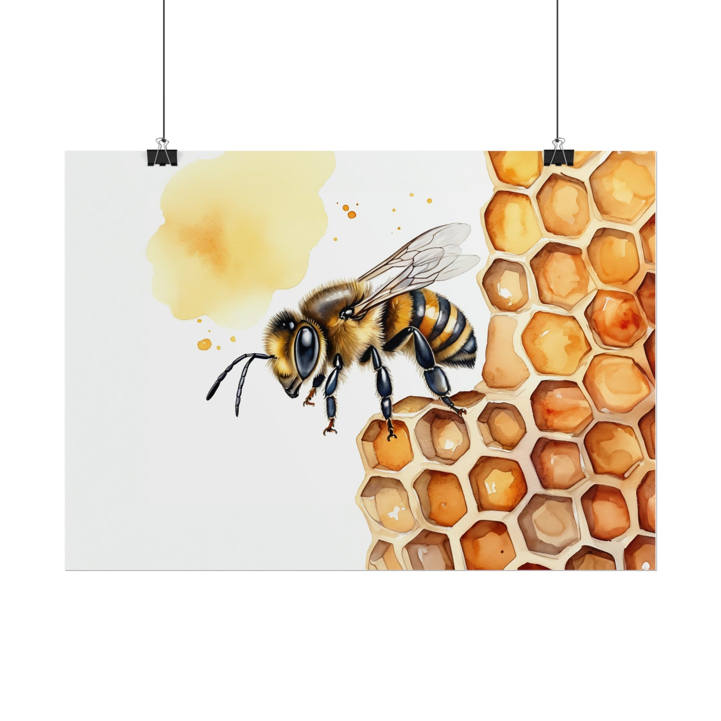 Bee on Honeycomb