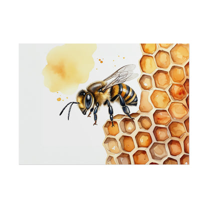 Bee on Honeycomb