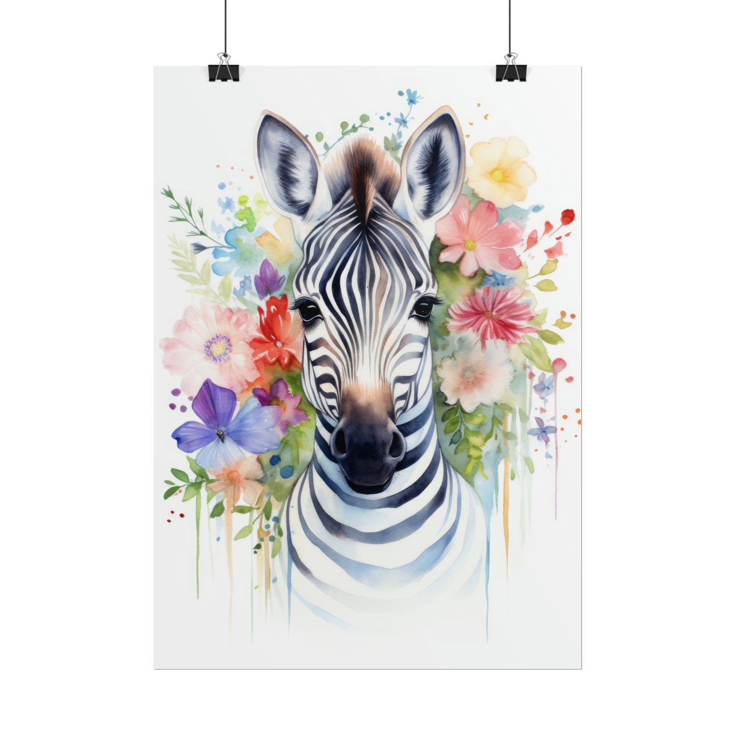 Zebra in Wildflowers