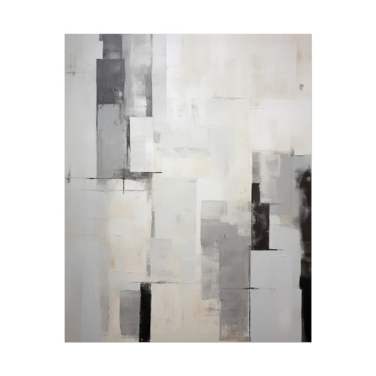 Grey Geometric Abstract