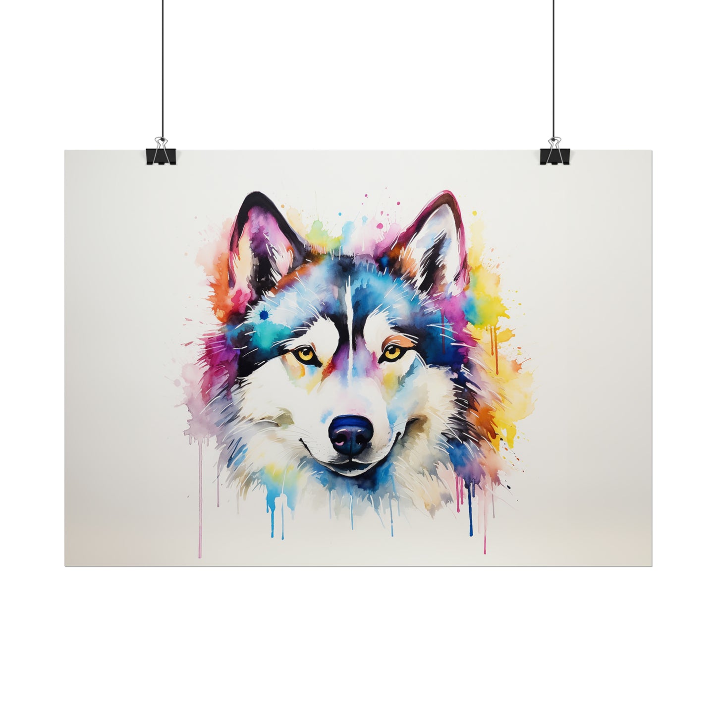 Rainbow Siberian Husky