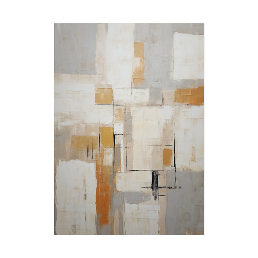 Tan Geometric Abstract