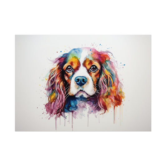 Rainbow Cavalier King Charles Spaniel