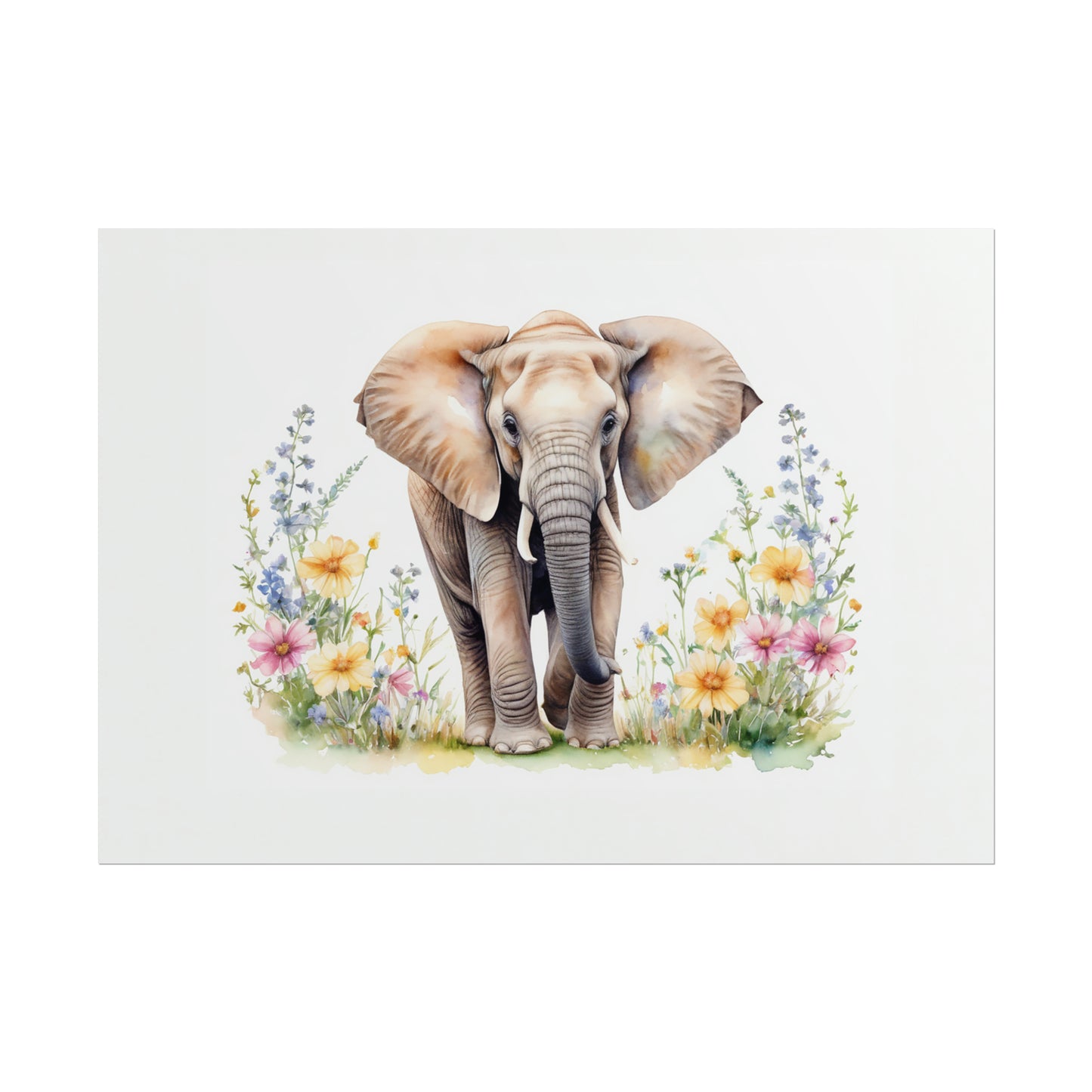 Elephant in Wildflowers