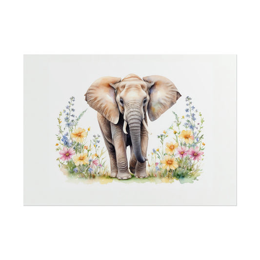 Elephant in Wildflowers