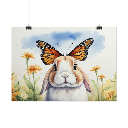 Bunny with Butterflies