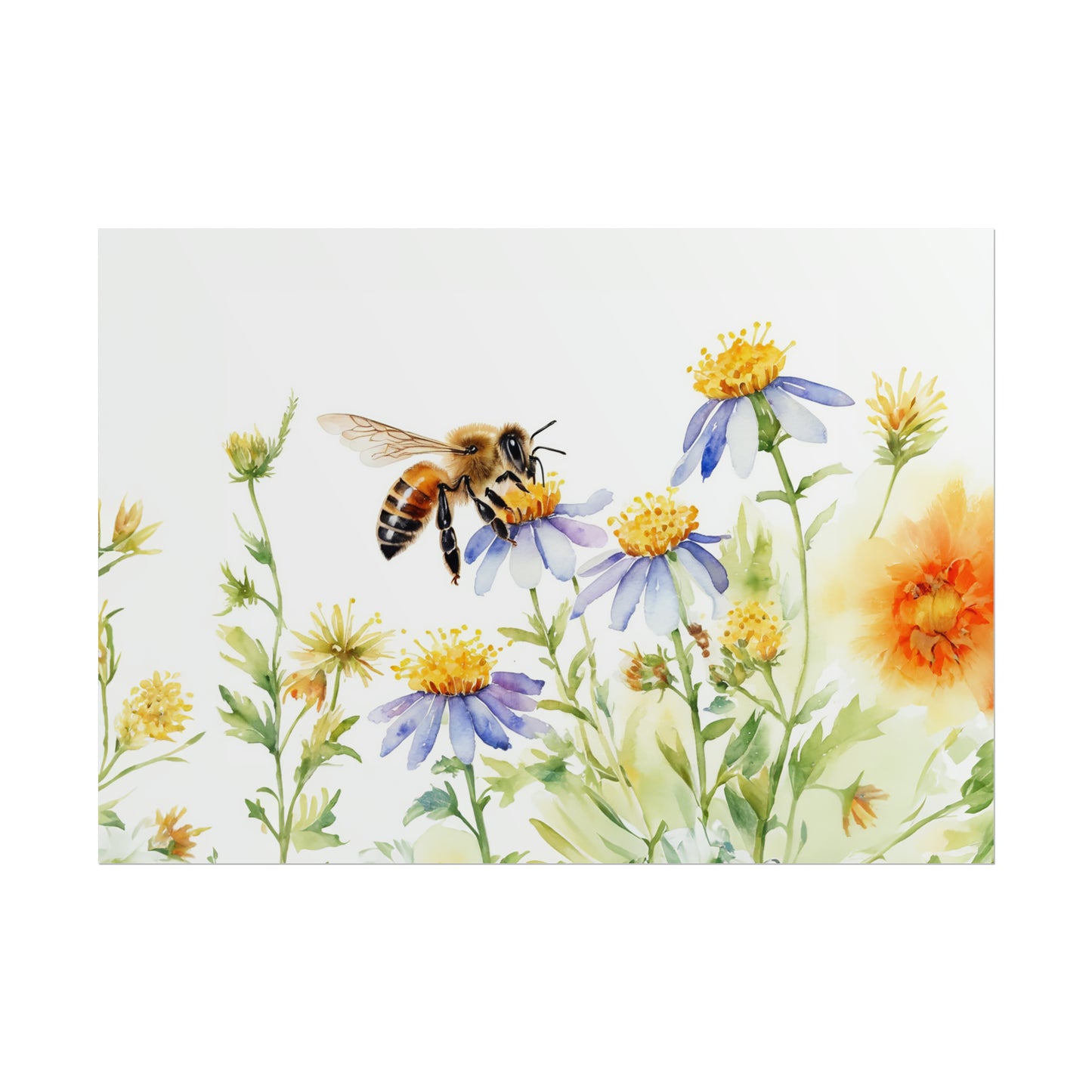 Bee on Wildflowers