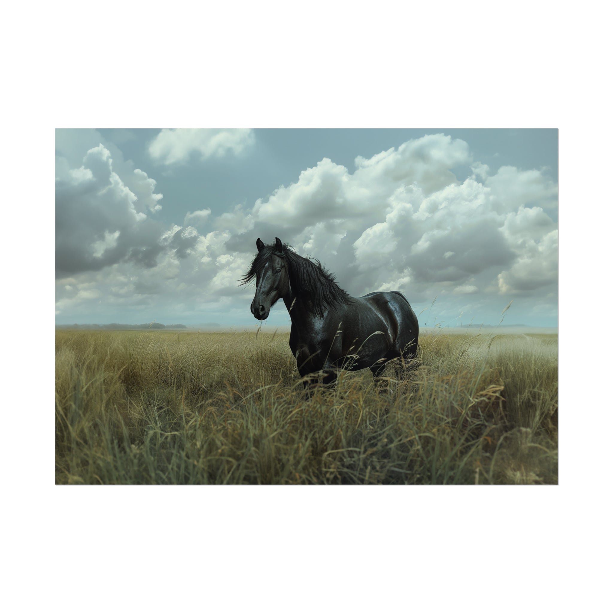 Black Brumby Wall Art Print | Love-Oscar.com – Love Oscar