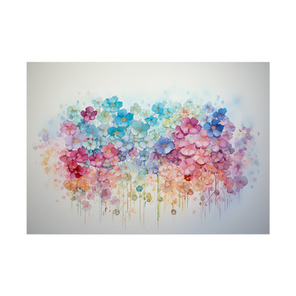 Alcohol Ink Wall of Flowers