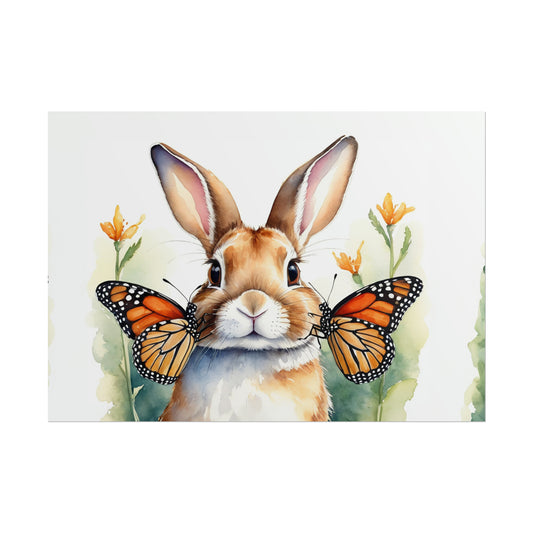 Bunny with Butterflies