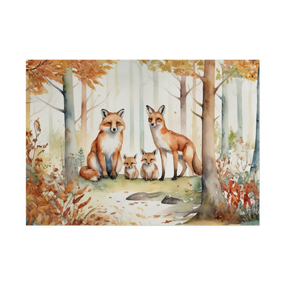 Woodland Fox Family