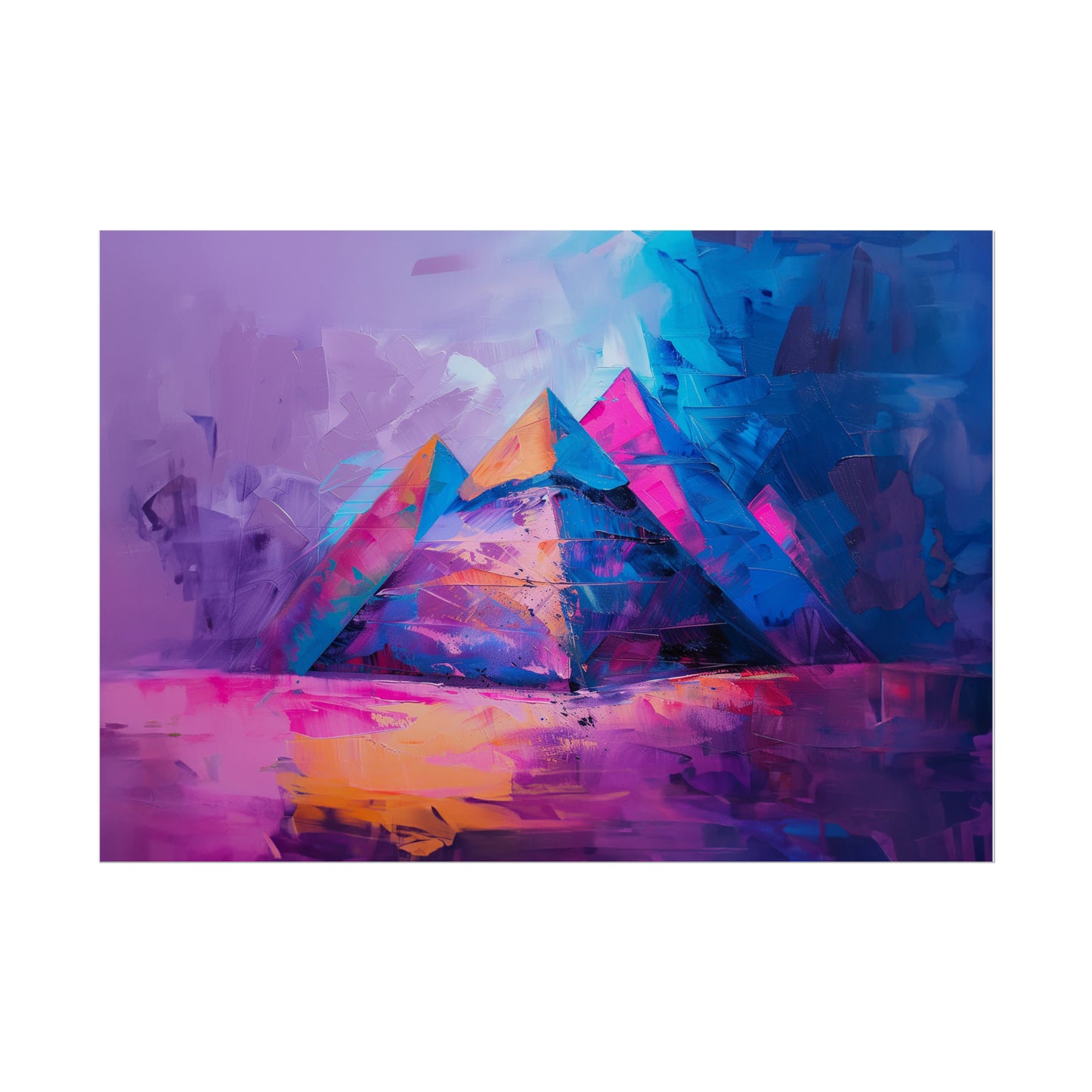 Pyramids Of Giza Abstract