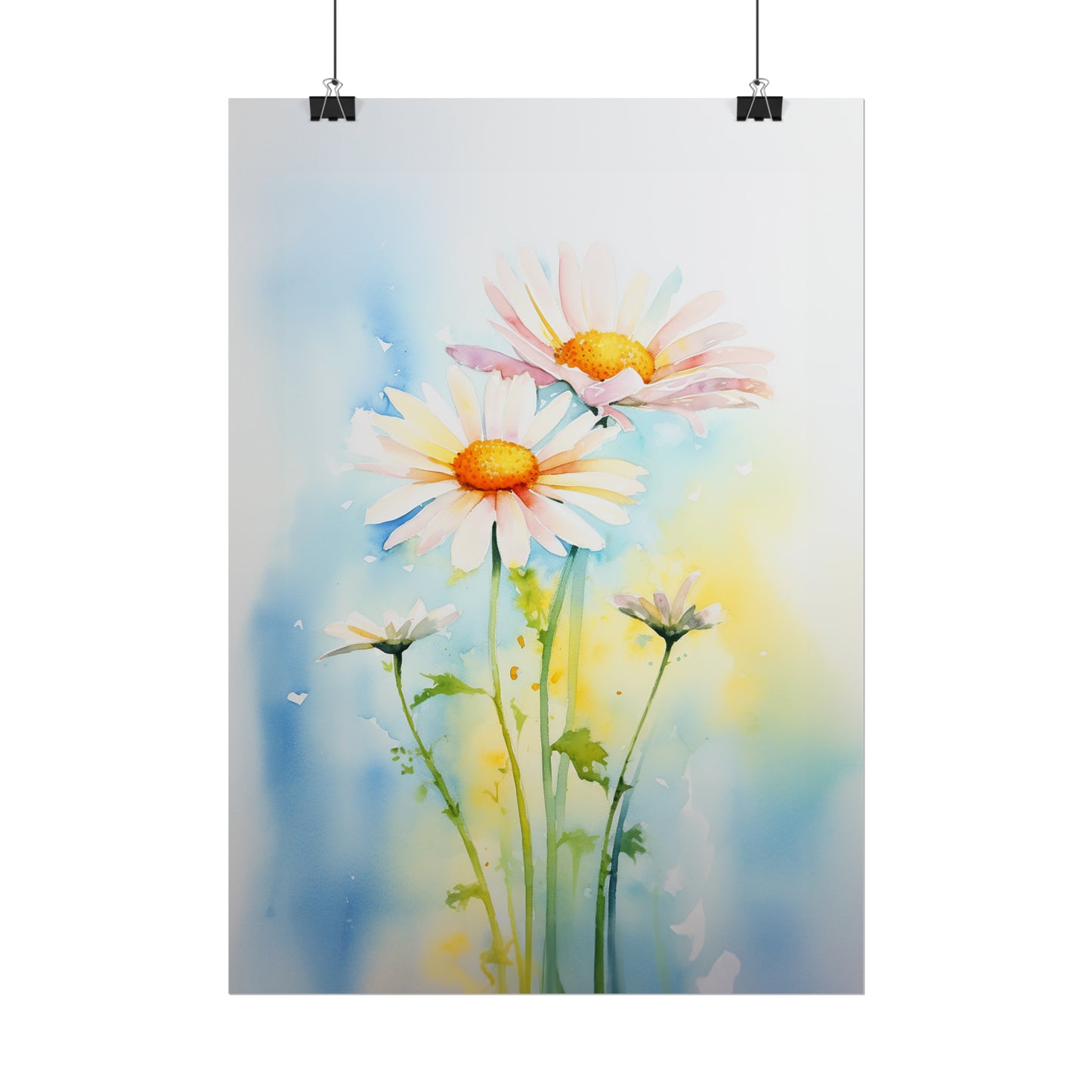 Watercolor Daisies