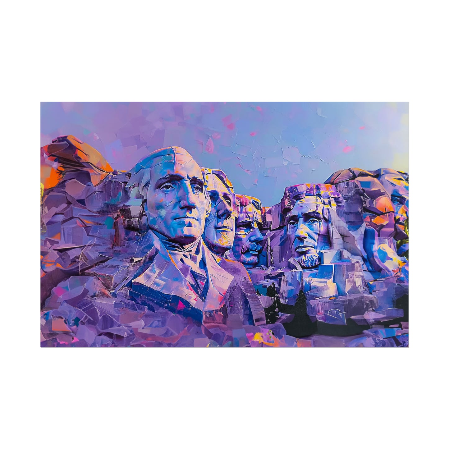 Mount Rushmore Abstract