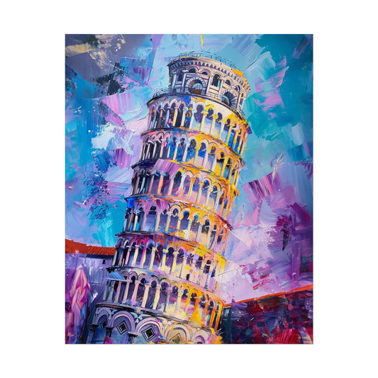 Leaning Tower of Pisa Abstract