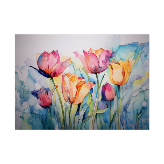 Alcohol Ink Tulips