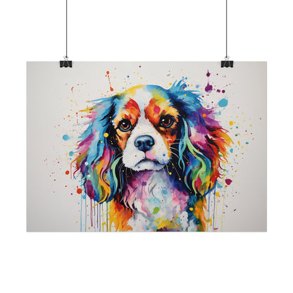 Rainbow Cavalier King Charles Spaniel