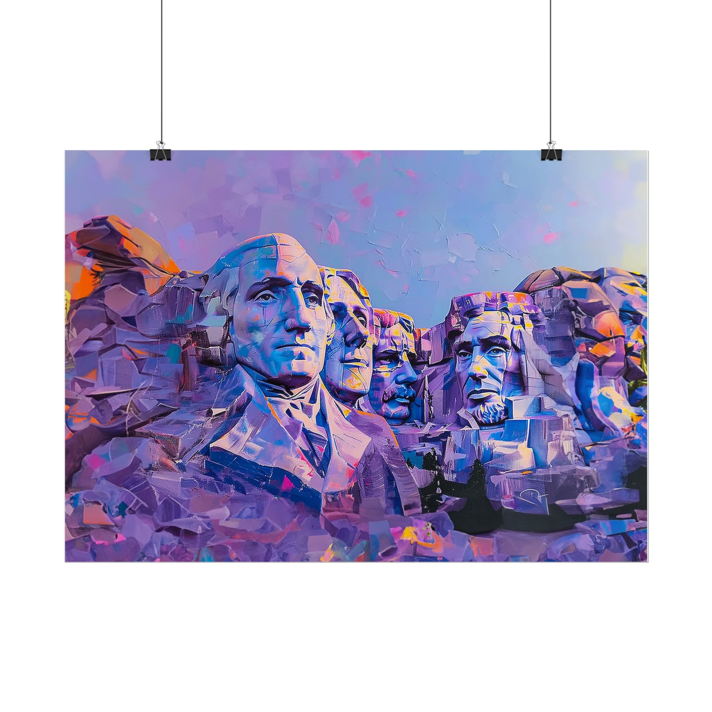 Mount Rushmore Abstract