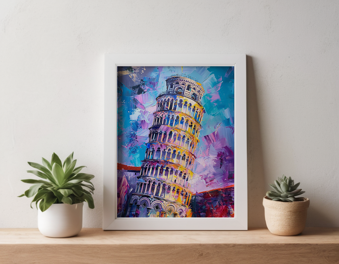 Leaning Tower of Pisa Abstract