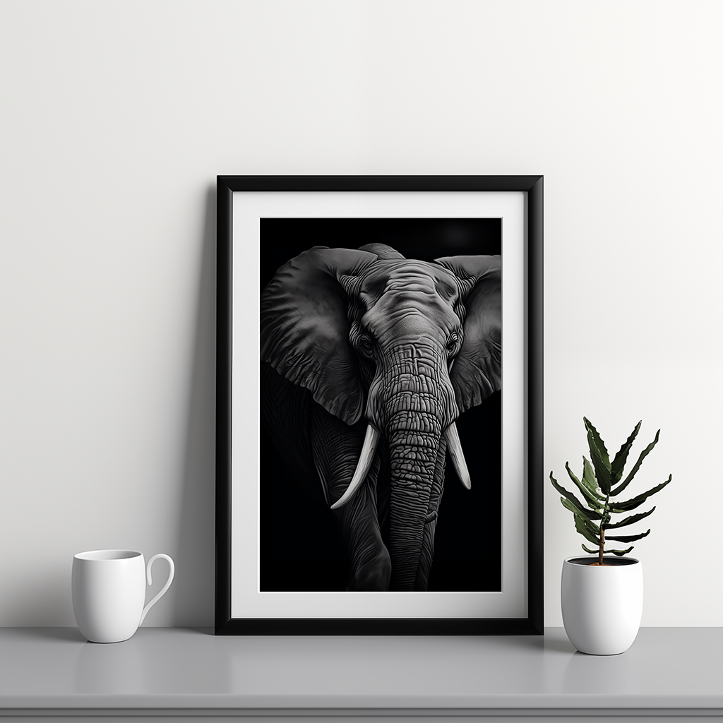 Black & White Elephant