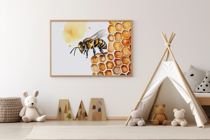 Bee on Honeycomb