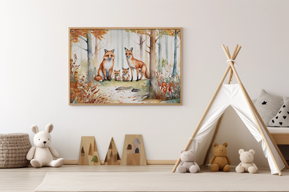 Woodland Fox Family