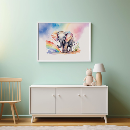 Rainbow Skies Elephant