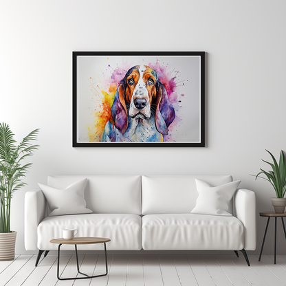 Rainbow Basset Hound