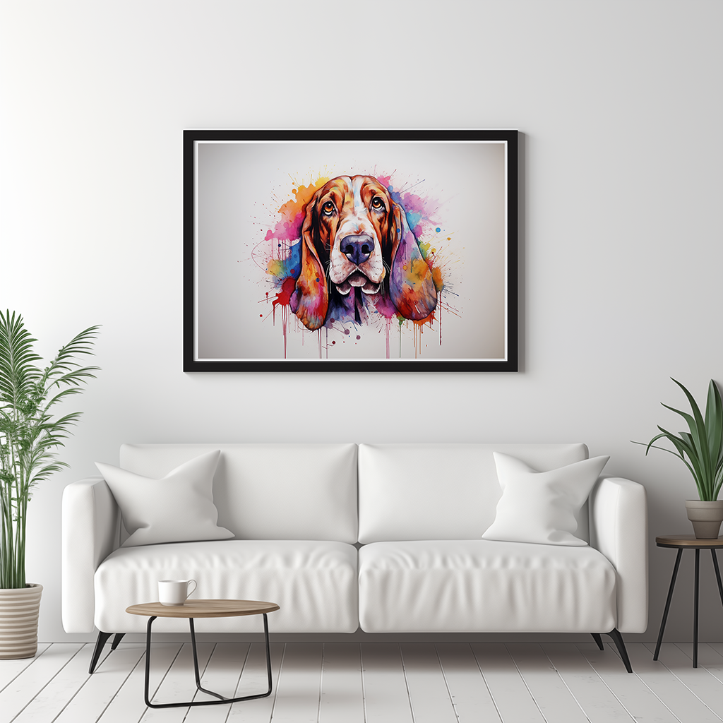 Rainbow Basset Hound