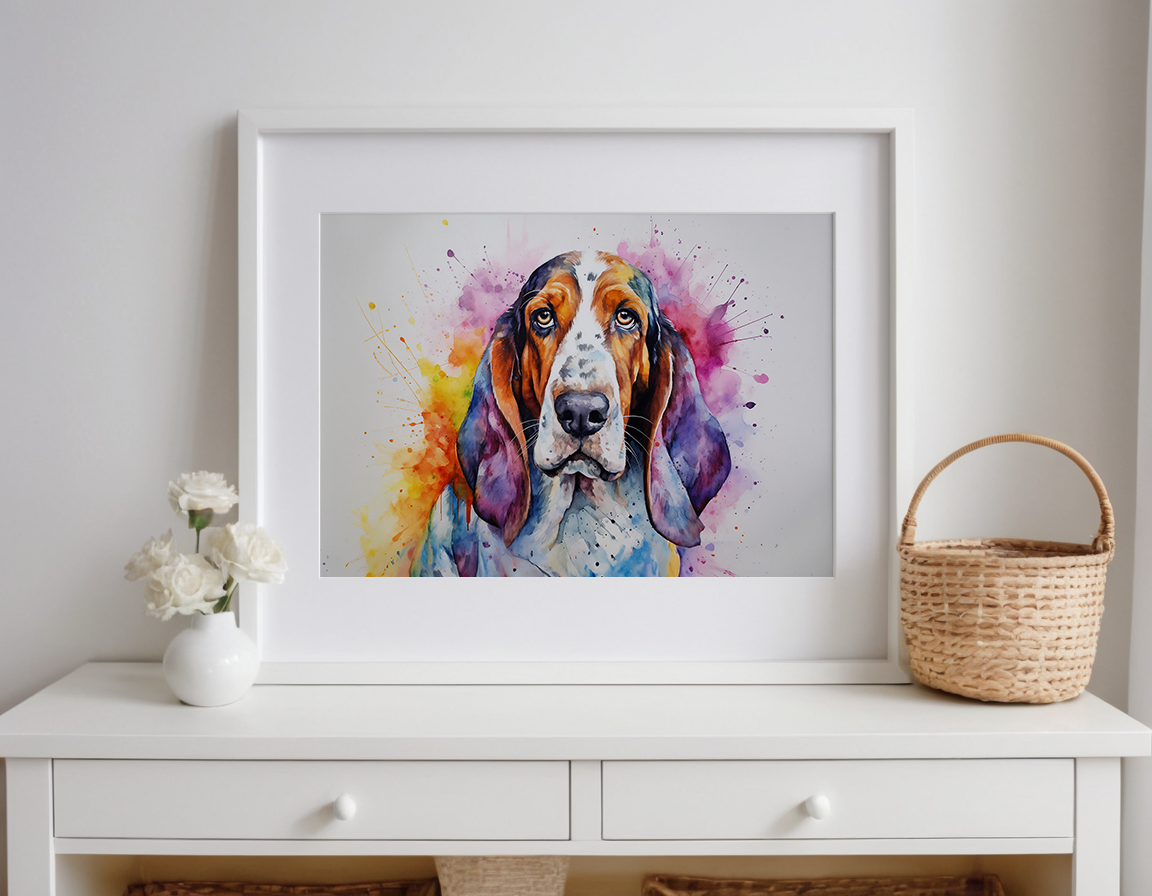 Rainbow Basset Hound