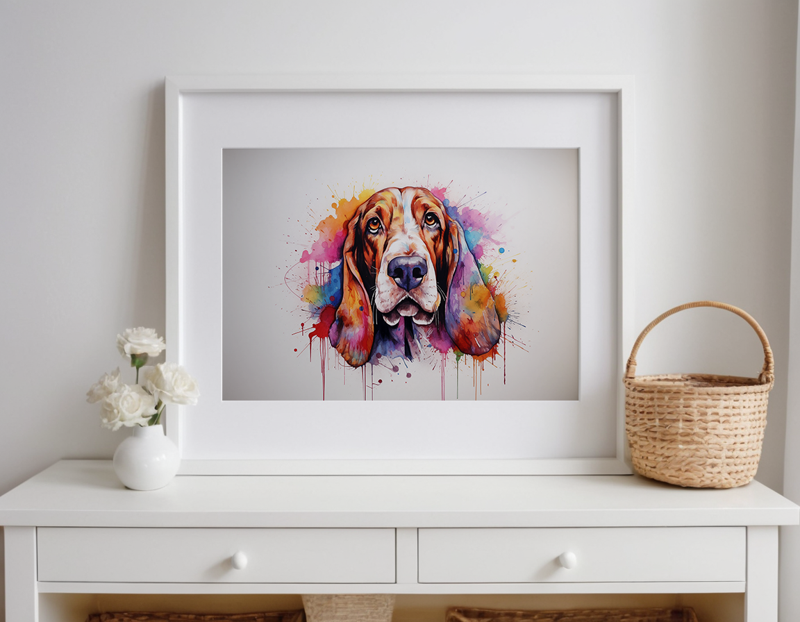 Rainbow Basset Hound