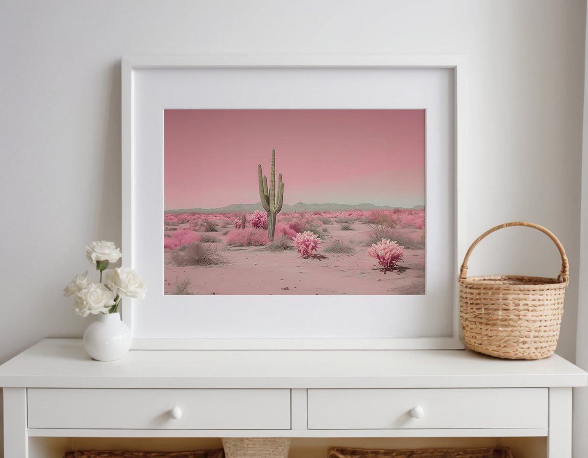 Pink Desert Cactus