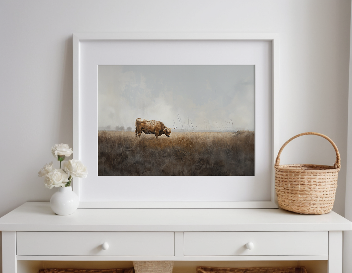 Vintage Highland Cow