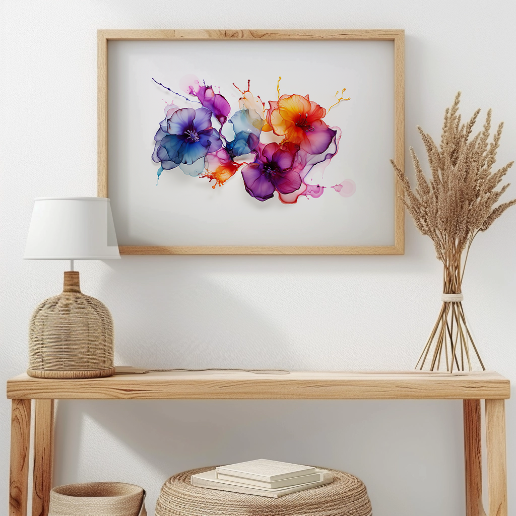 Alcohol Ink Flowers