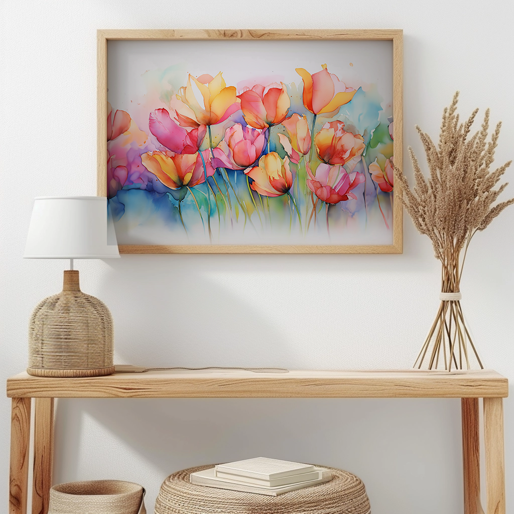 Alcohol Ink Tulips